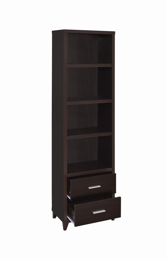 G700881 Contemporary Cappuccino Media Tower - Urban Living Furniture (Los Angeles, CA)