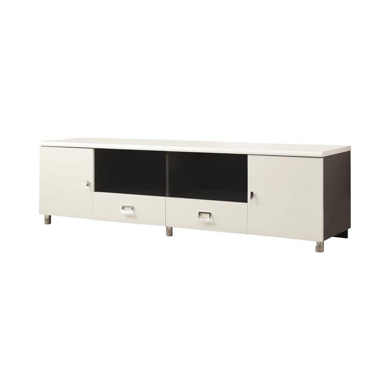 G700910 Contemporary White TV Console