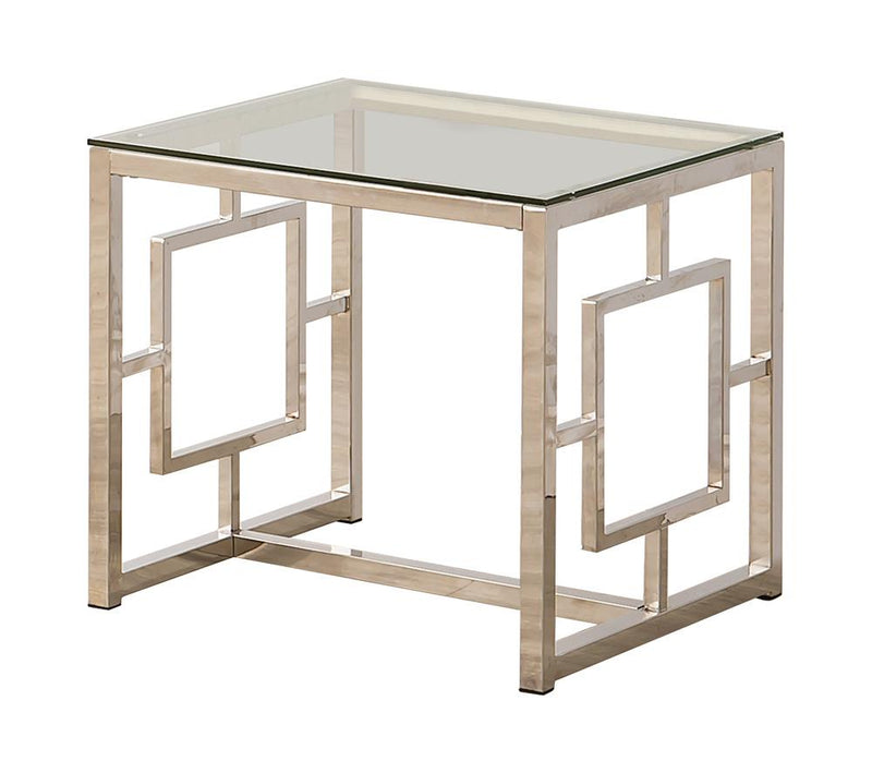 G703738 Occasional Contemporary Nickel End Table - Urban Living Furniture (Los Angeles, CA)