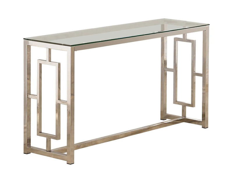 G703738 Occasional Contemporary Nickel Sofa Table - Urban Living Furniture (Los Angeles, CA)