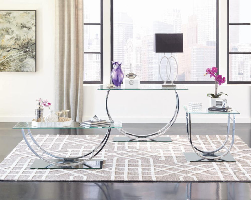 G704988 Contemporary Chrome End Table - Urban Living Furniture (Los Angeles, CA)