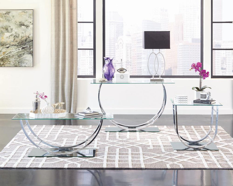 G704988 Contemporary Chrome Sofa Table - Urban Living Furniture (Los Angeles, CA)