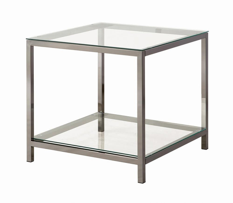 G720228 Contemporary Black Nickel Side Table - Urban Living Furniture (Los Angeles, CA)