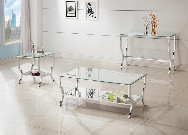 G720338 Contemporary Chrome Side Table - Urban Living Furniture (Los Angeles, CA)