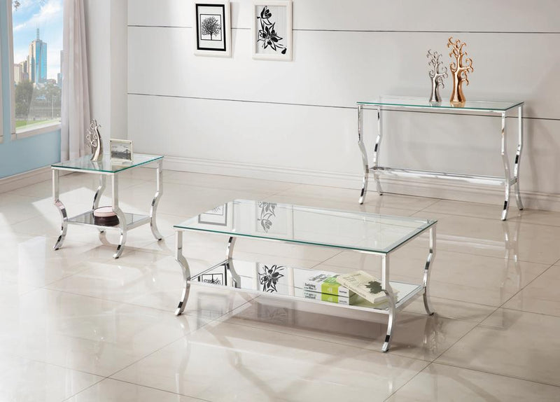 G720338 Contemporary Chrome Coffee Table - Urban Living Furniture (Los Angeles, CA)