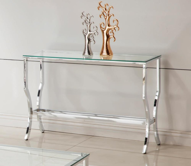 G720338 Contemporary Chrome Sofa Table image