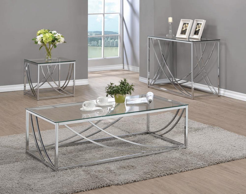 G720498 Contemporary Chrome Coffee Table - Urban Living Furniture (Los Angeles, CA)