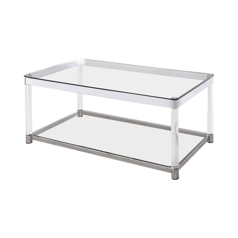 G720748 Contemporary Chrome Coffee Table - Urban Living Furniture (Los Angeles, CA)