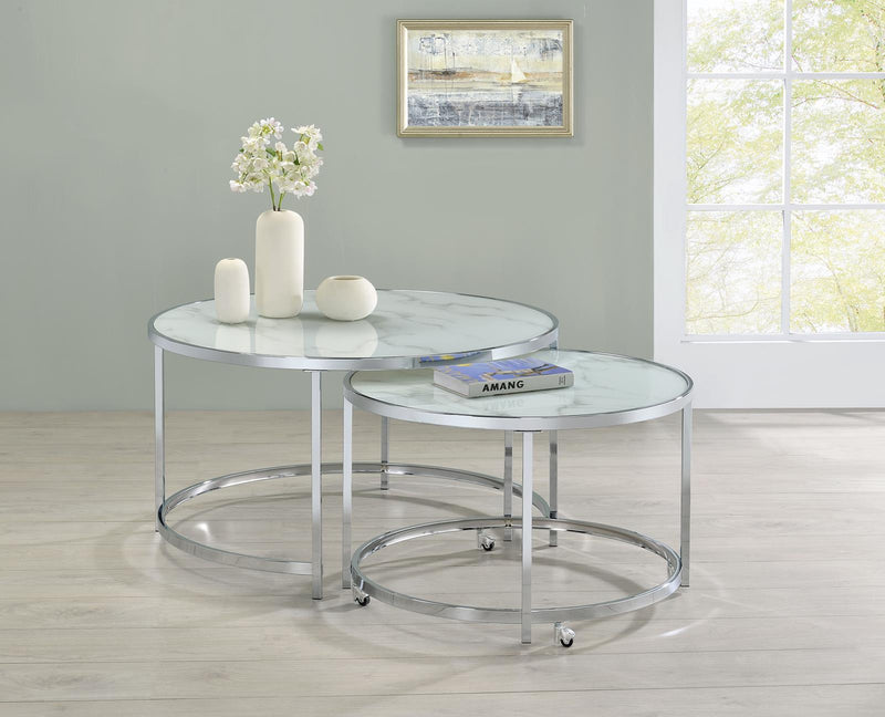 721528 2 PC NESTING COFFEE TABLE image