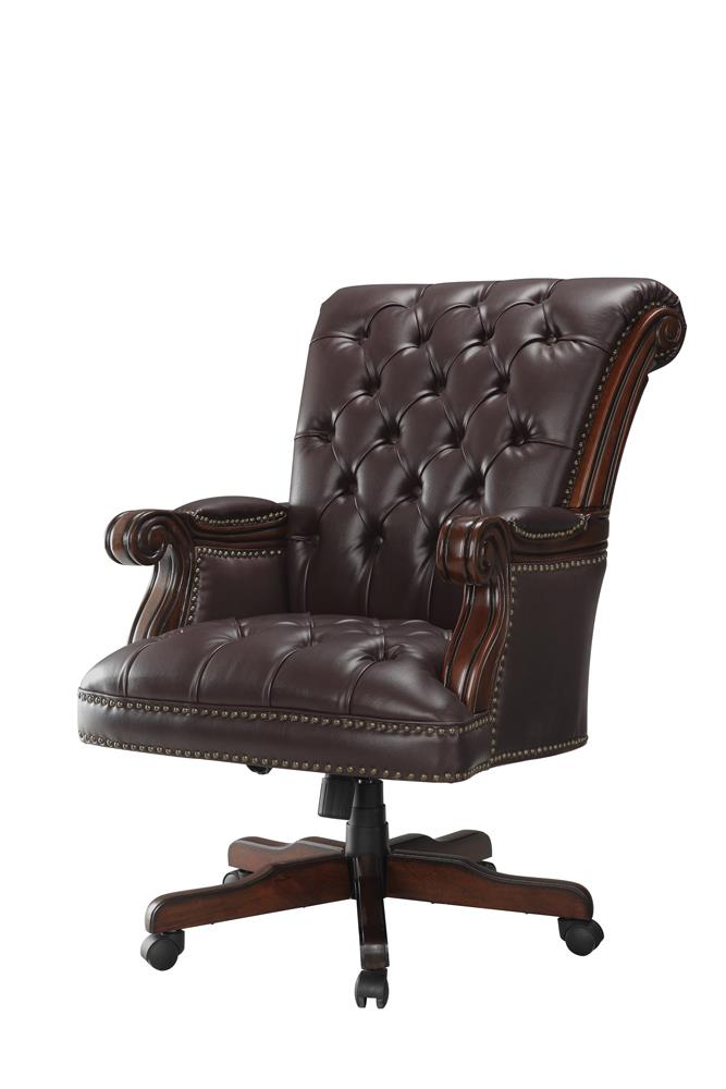 G800142 Transitional Dark Brown Office Chair - Urban Living Furniture (Los Angeles, CA)