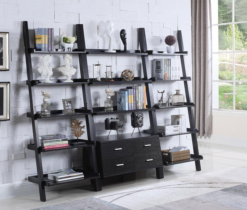 G800319 Contemporary Cappuccino Leaning Bookcase - Urban Living Furniture (Los Angeles, CA)