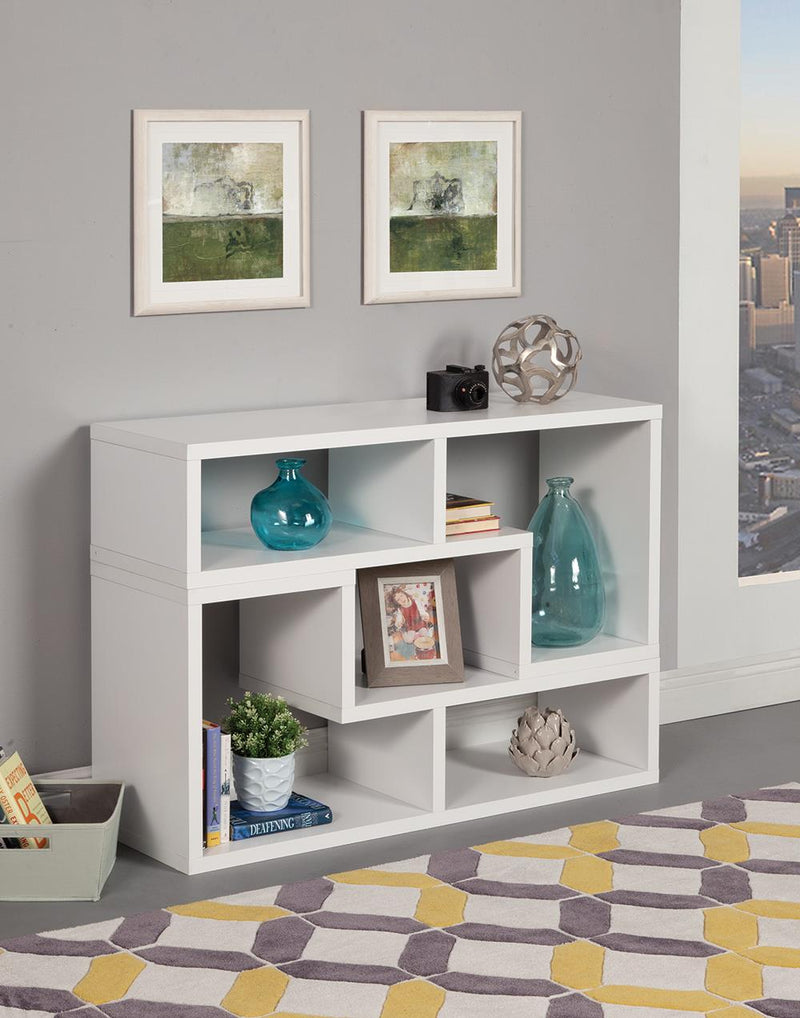 G800330 Contemporary White Convertible TV Stand and Bookcase - Urban Living Furniture (Los Angeles, CA)