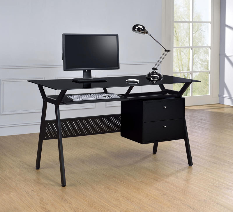 G800436 Casual Black Computer Desk - Urban Living Furniture (Los Angeles, CA)