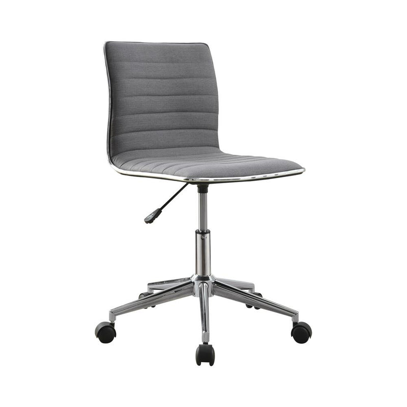 Modern Grey and Chrome Home Office Chair - Urban Living Furniture (Los Angeles, CA)