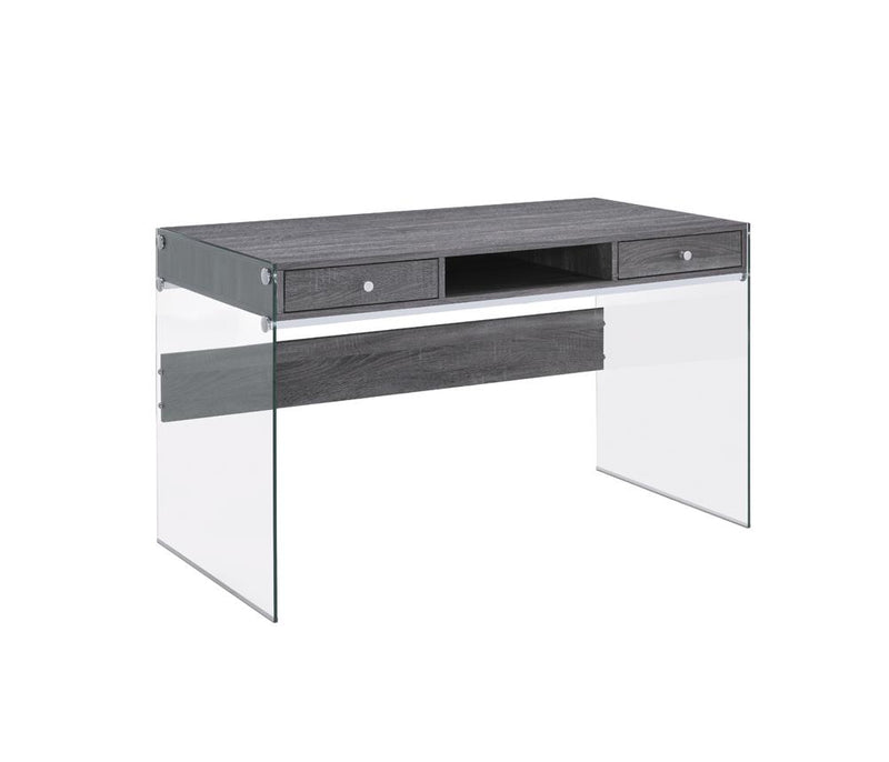 G800818 Contemporary Weathered Grey Writing Desk - Urban Living Furniture (Los Angeles, CA)