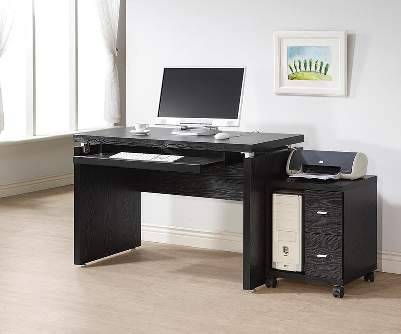 G800821 Contemporary Black Oak Computer Desk - Urban Living Furniture (Los Angeles, CA)