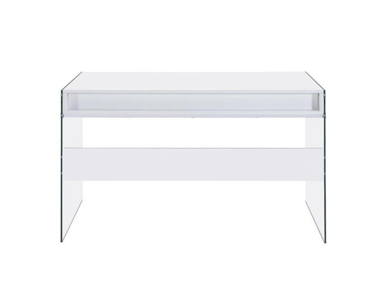 G800829 Contemporary Glossy White Writing Desk - Urban Living Furniture (Los Angeles, CA)