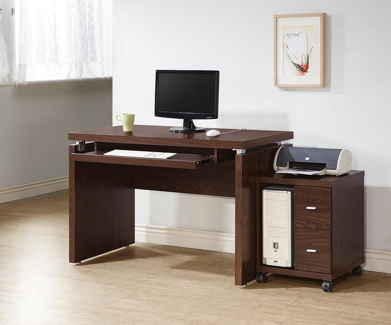 G800831 Contemporary Medium Oak Computer Desk - Urban Living Furniture (Los Angeles, CA)