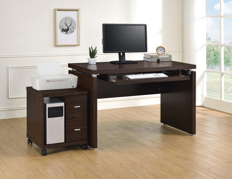 G800831 Contemporary Medium Oak Computer Desk - Urban Living Furniture (Los Angeles, CA)