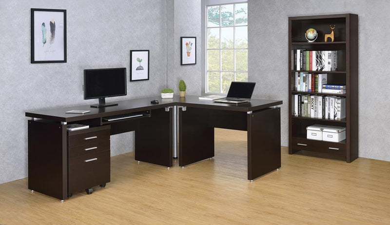 Skylar Contemporary Cappuccino Computer Desk - Urban Living Furniture (Los Angeles, CA)