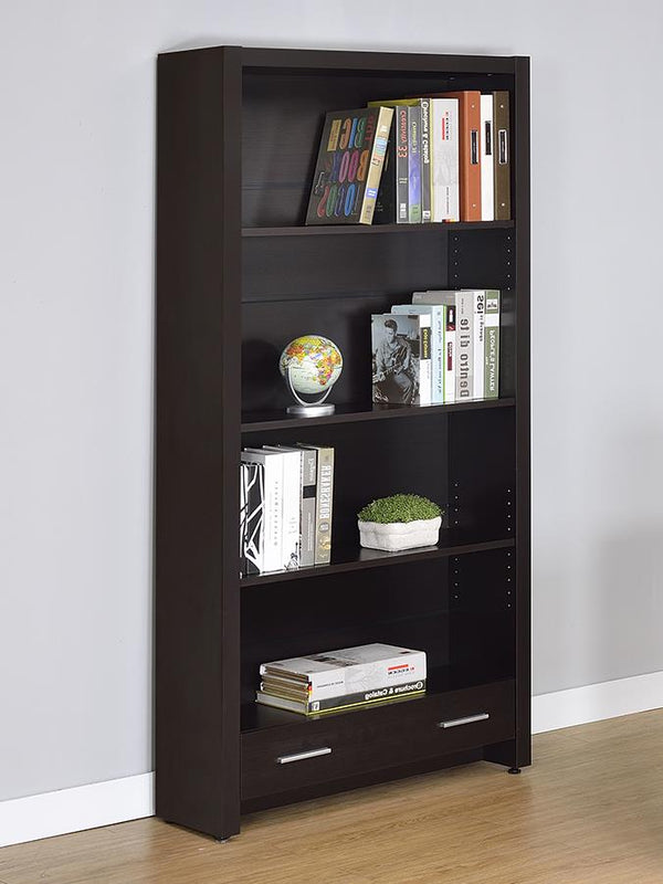 Skylar Contemporary Cappuccino Bookcase image