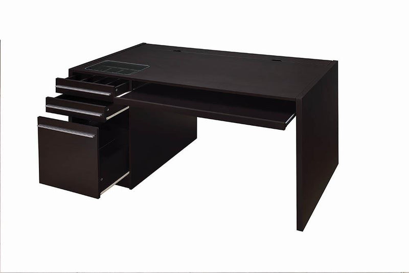 G800982 Contemporary Cappuccino Connect-It Computer Desk image