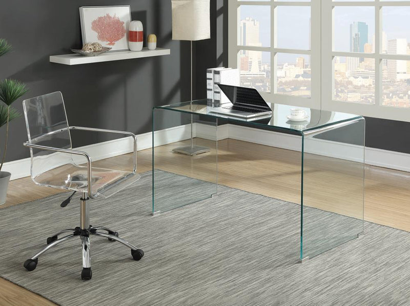 G801436 Contemporary Clear Acrylic Office Chair - Urban Living Furniture (Los Angeles, CA)