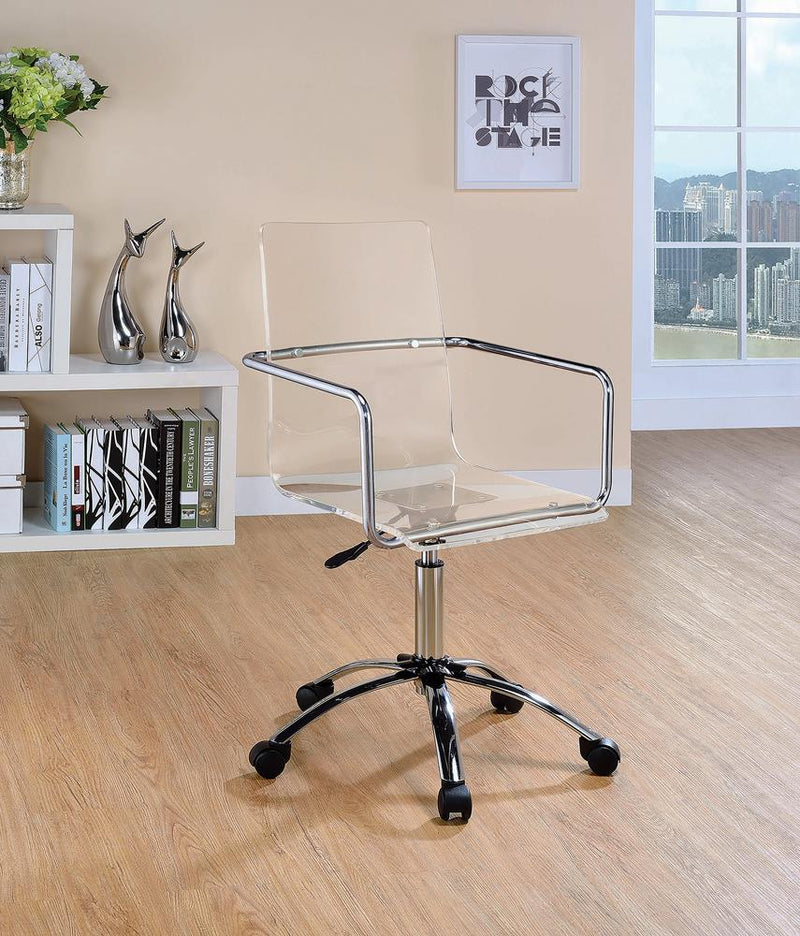 G801436 Contemporary Clear Acrylic Office Chair image