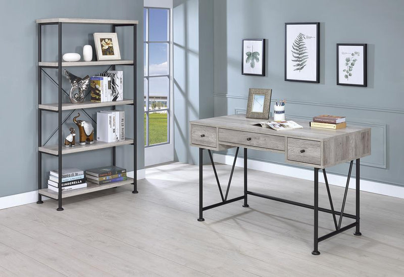 G801549 Guthrie Industrial Grey Driftwood Bookcase - Urban Living Furniture (Los Angeles, CA)