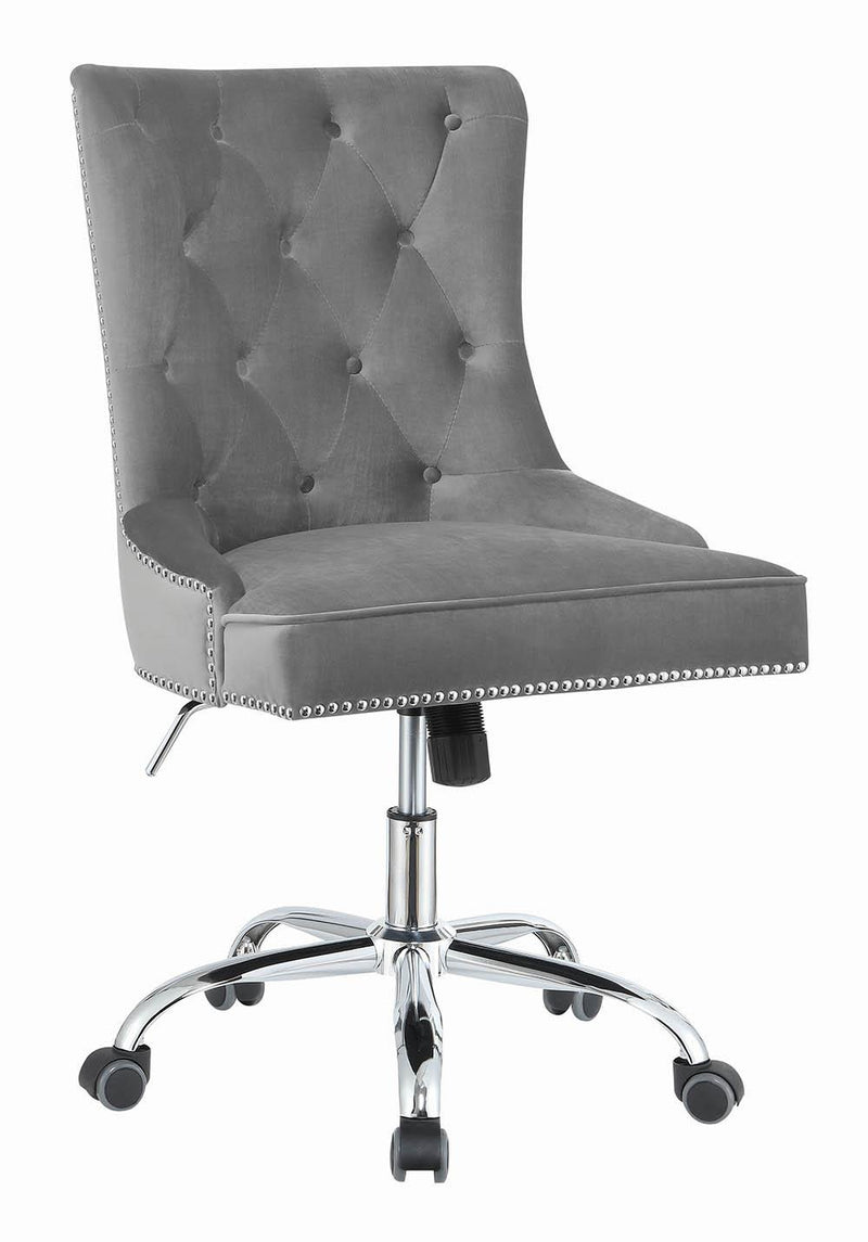 Modern Grey Velvet Office Chair - Urban Living Furniture (Los Angeles, CA)