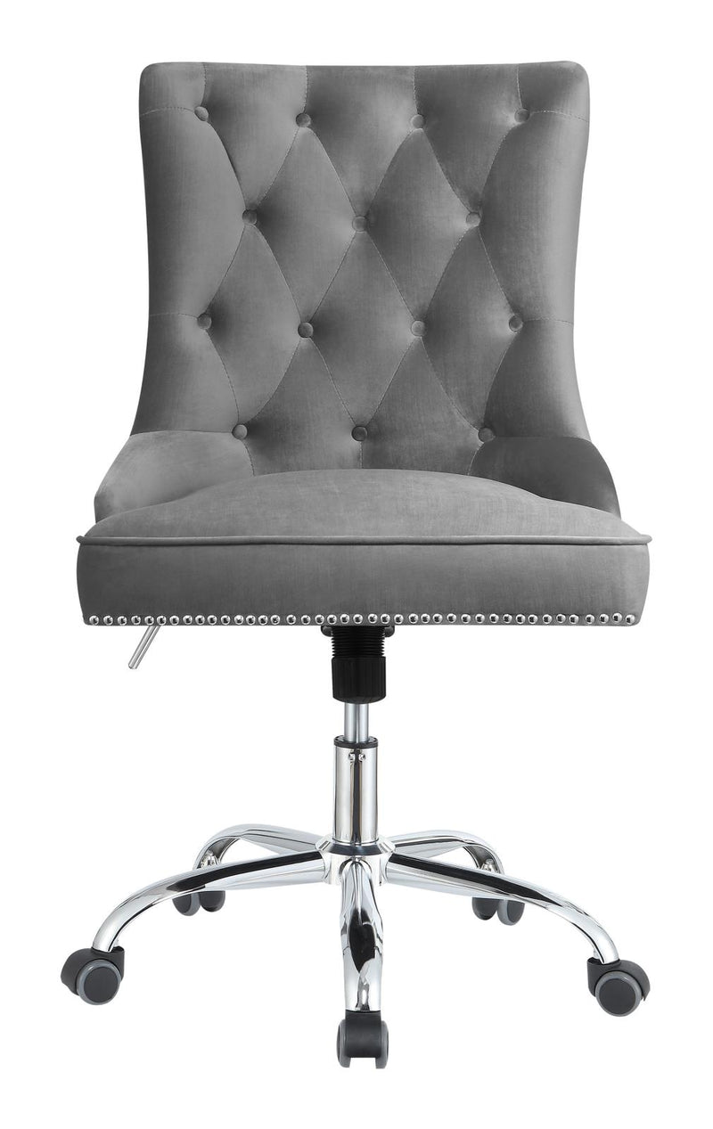 Modern Grey Velvet Office Chair - Urban Living Furniture (Los Angeles, CA)