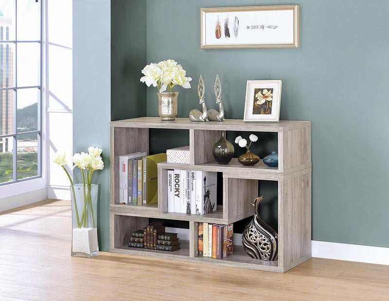 G802330 Contemporary Grey Driftwood Convertible TV Stand and Bookcase - Urban Living Furniture (Los Angeles, CA)