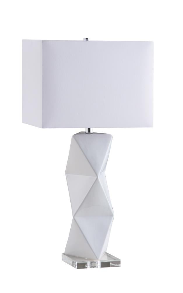 Transitional White Table Lamp - Urban Living Furniture (Los Angeles, CA)