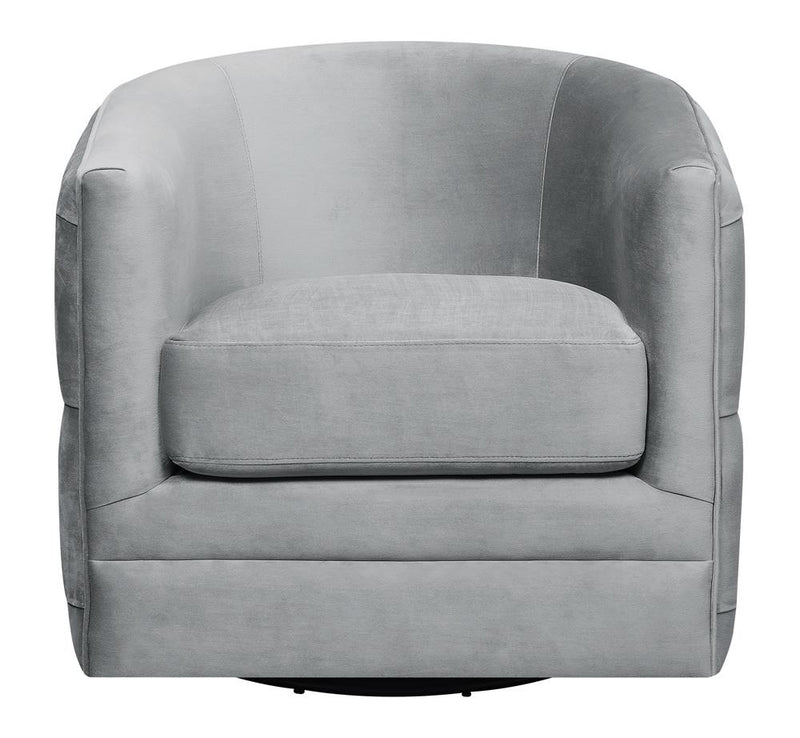 Modern Grey Swivel Accent Chair