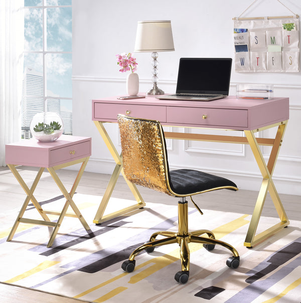 Coleen Pink & Gold Desk image