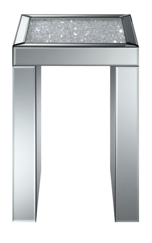 G930207 Contemporary Mirrored Side Table - Urban Living Furniture (Los Angeles, CA)