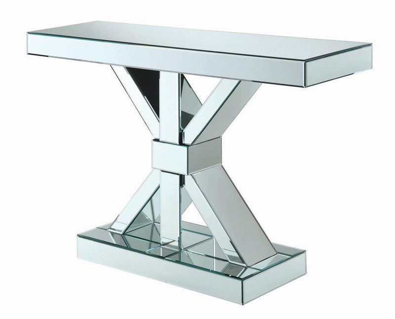 G950191 Contemporary Mirrored Console Table - Urban Living Furniture (Los Angeles, CA)