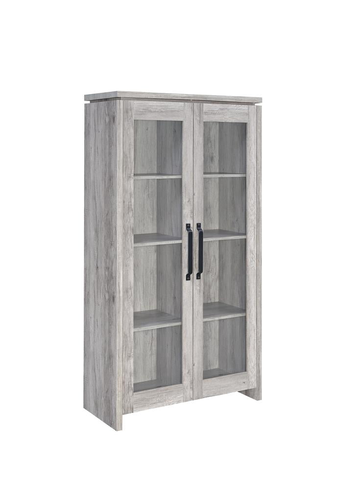 Rustic Grey Curio Cabinet - Urban Living Furniture (Los Angeles, CA)