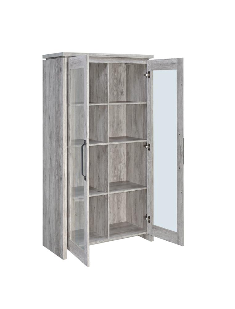 Rustic Grey Curio Cabinet - Urban Living Furniture (Los Angeles, CA)