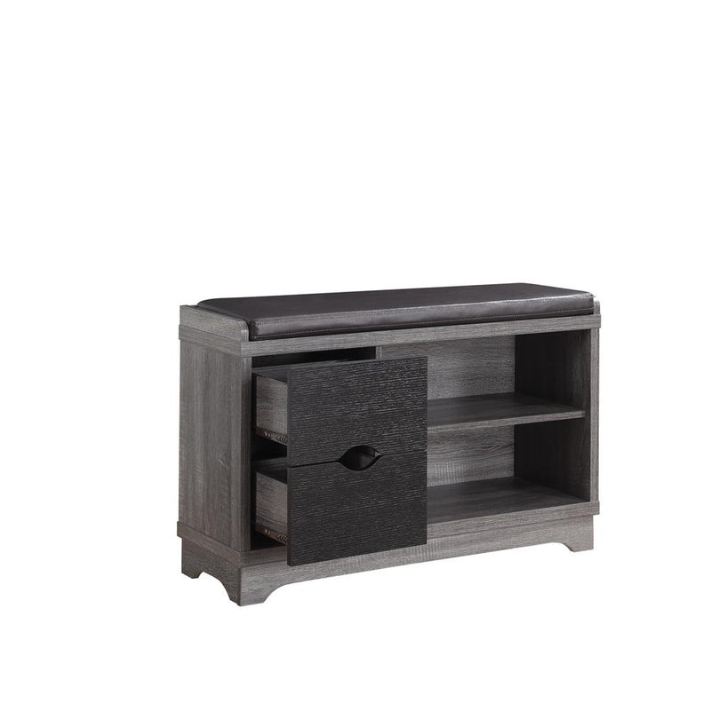 Rustic Distressed Grey Shoe Cabinet - Urban Living Furniture (Los Angeles, CA)