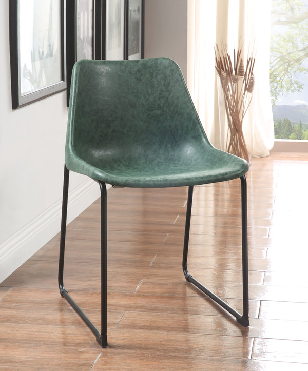 Valgus Vintage Green & Black Side Chair image