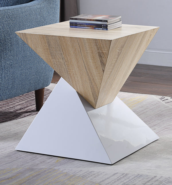 Otith White High Gloss Accent Table image