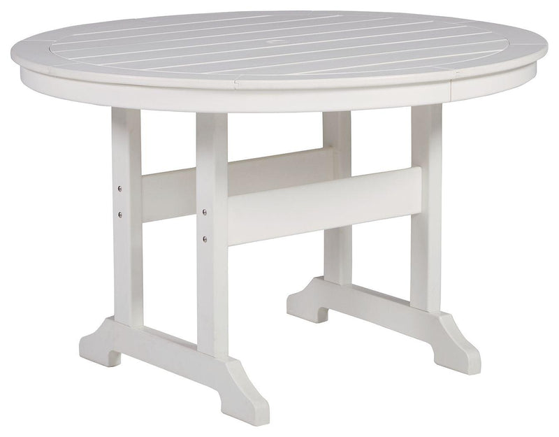 Crescent Luxe - Round Dining Table W/umb Opt image