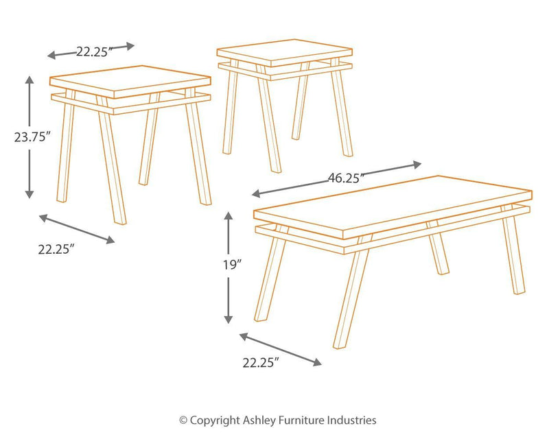 Paintsville - Occasional Table Set (3/cn)