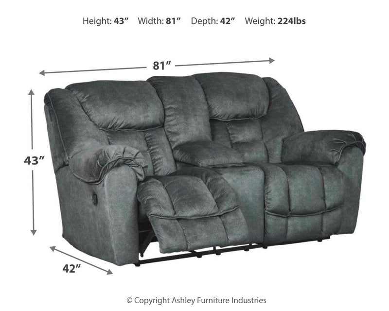 Capehorn - Dbl Rec Loveseat W/console