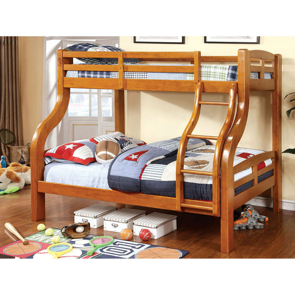 Solpine Oak Twin/Full Bunk Bed image