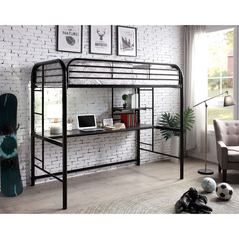 Opal Iii Black Twin Loft Bed image