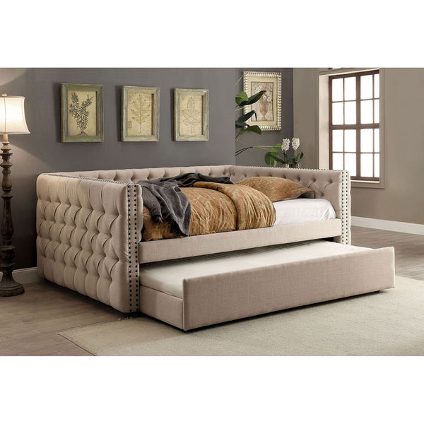 SUZANNE Ivory Twin Daybed w/ Trundle image