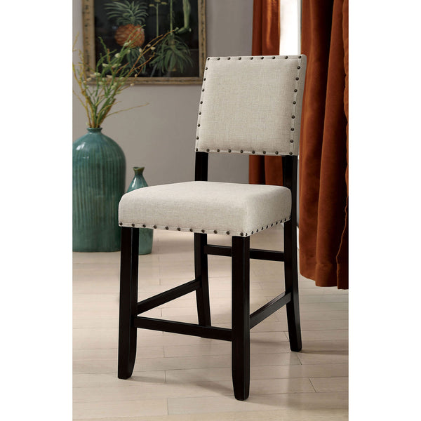 Sania II Antique Black/Beige Counter Ht. Chair (2/CTN) image