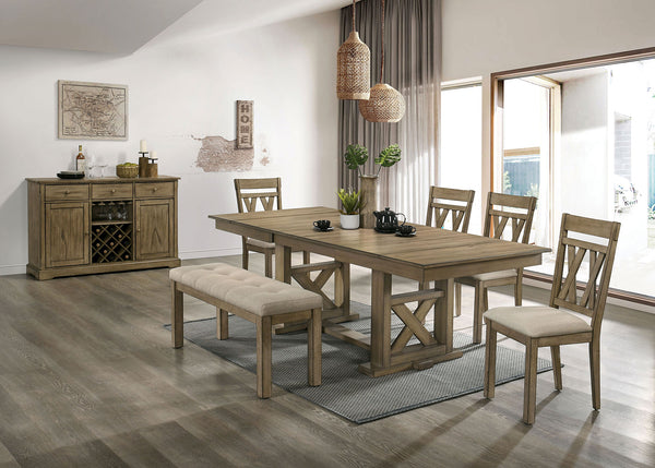 TEMPLEMORE 6 Pc. Dining Table Set w/ Bench image